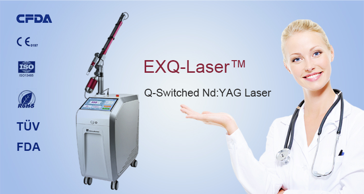 What is Q-switched nd yag laser used for?